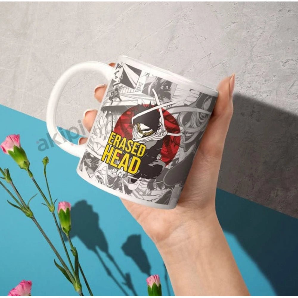 Generic Anime Erased Head Ceramic Printed Coffee Mug (White) - Aura Living Gear