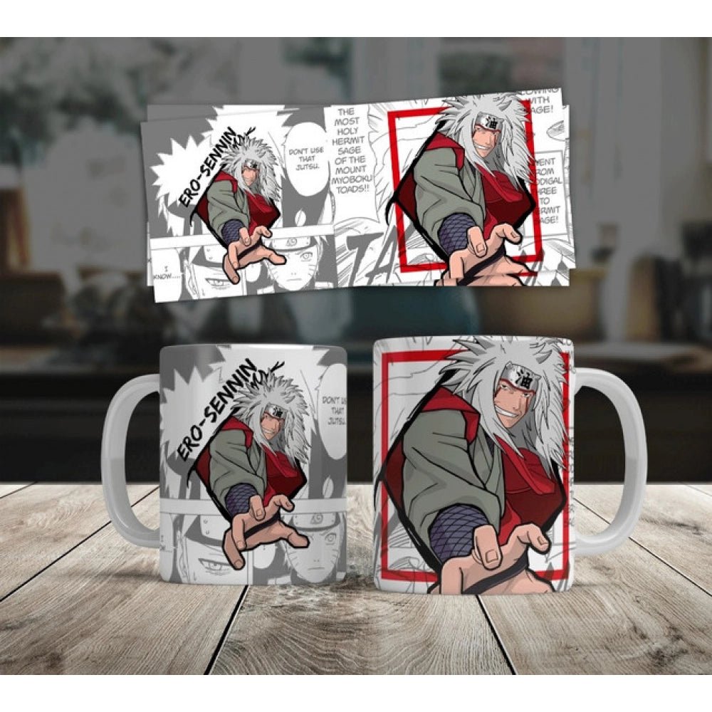 Generic Anime Jiraiya Ceramic Printed Coffee Mug (White) - Aura Living Gear