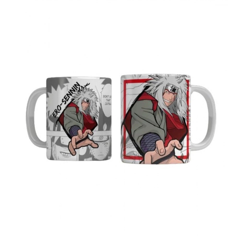 Generic Anime Jiraiya Ceramic Printed Coffee Mug (White) - Aura Living Gear