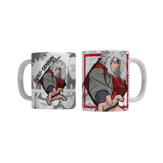 Generic Anime Jiraiya Ceramic Printed Coffee Mug (White) - Aura Living Gear