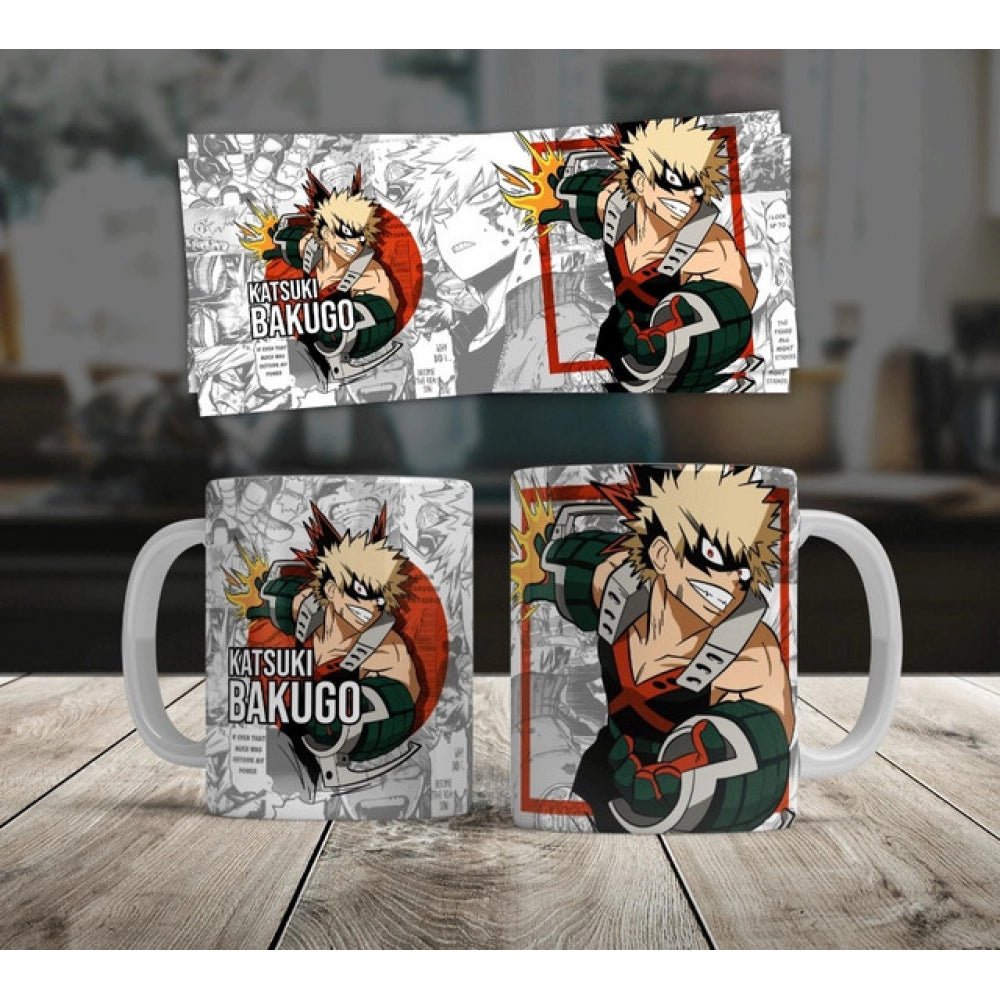 Generic Anime Katsuki Bakugo Ceramic Printed Coffee Mug (White) - Aura Living Gear