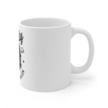 Generic Ceramic Gorila Desing Printed Coffee Mug (Color: White, Capacity:330ml) - Aura Living Gear