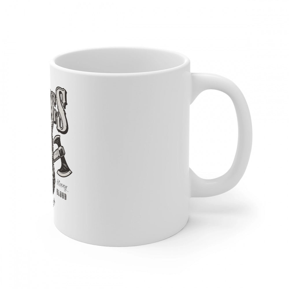 Generic Ceramic Gorila Desing Printed Coffee Mug (Color: White, Capacity:330ml) - Aura Living Gear