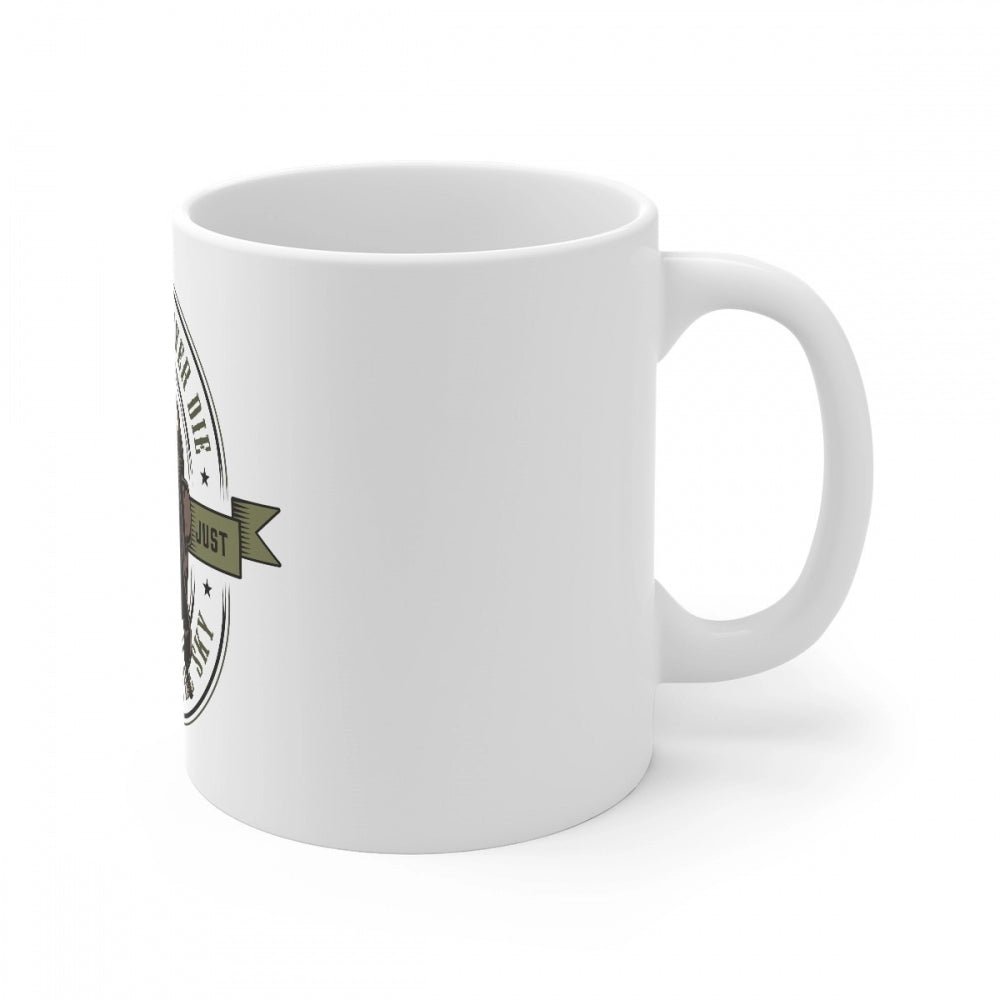 Generic Ceramic Gorila Desing Printed Coffee Mug (Color: White, Capacity:330ml) - Aura Living Gear