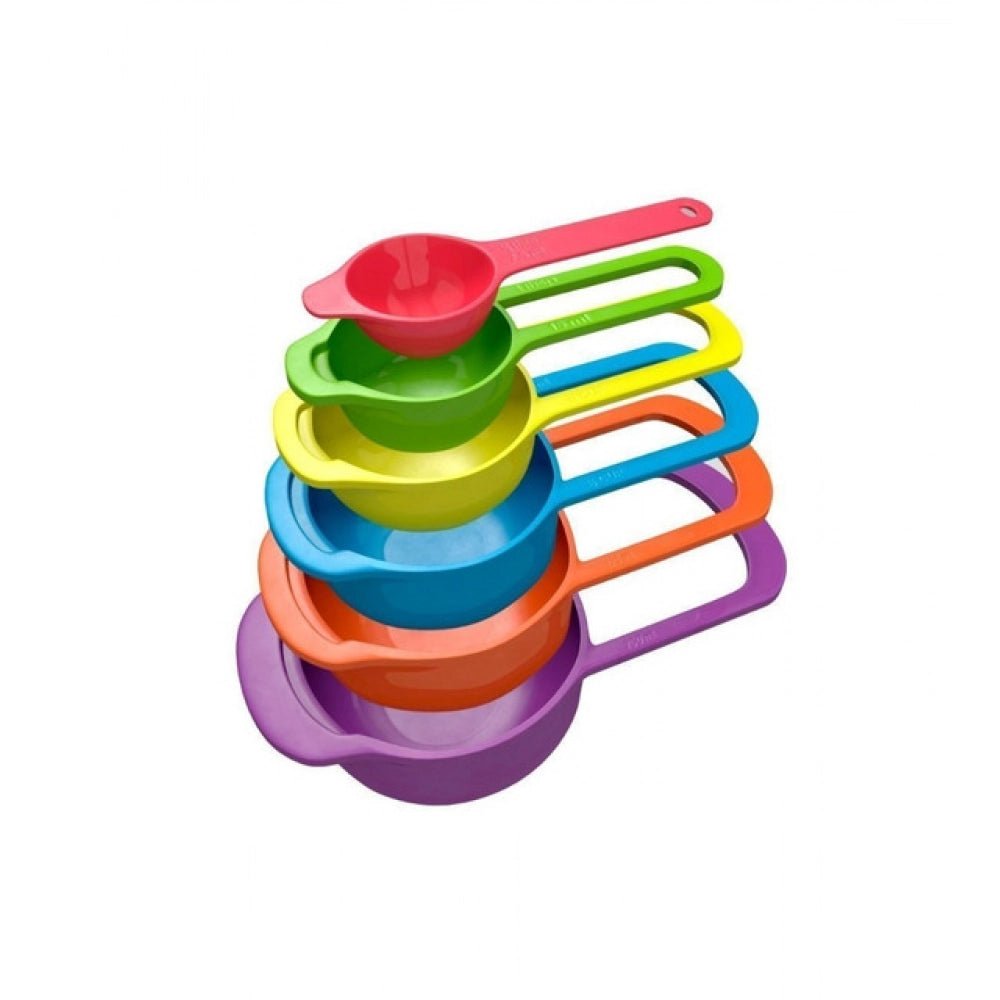 Generic Pack of 4_Colorful Measuring Cup Spoon Set Stackable Kitchen Measuring Cups (Color: Assorted ) - Aura Living Gear