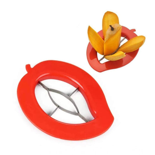 Generic Pack of 5_Mango Cutter And Slicer Tool – with Stainless Steel Blades (Color: Assorted ) - Aura Living Gear