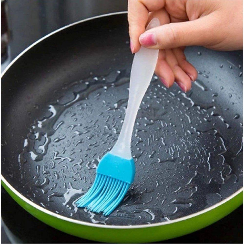 Generic Pack Of 5_Silicone Spatula with Brush – Heat Resistant Cooking And Baking (Color: Assorted ) - Aura Living Gear