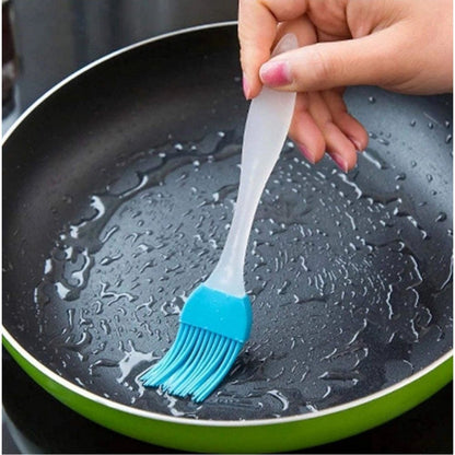 Generic Pack Of 5_Silicone Spatula with Brush – Heat Resistant Cooking And Baking (Color: Assorted ) - Aura Living Gear