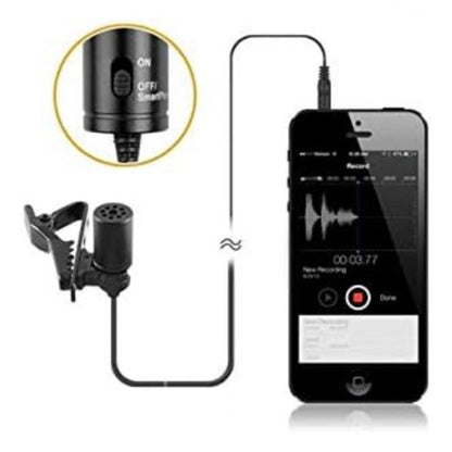 Generic Plastic BOYA BY-M1 Lavalier Condenser Microphone with 20ft Audio Cable - Aura Living Gear