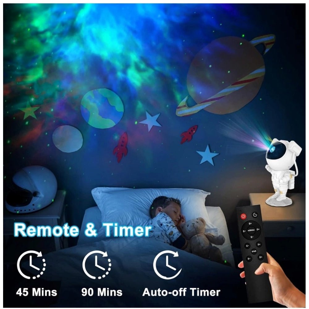 Generic Plastic Galaxy Projector Night Lamp – Astronaut Design - Aura Living Gear