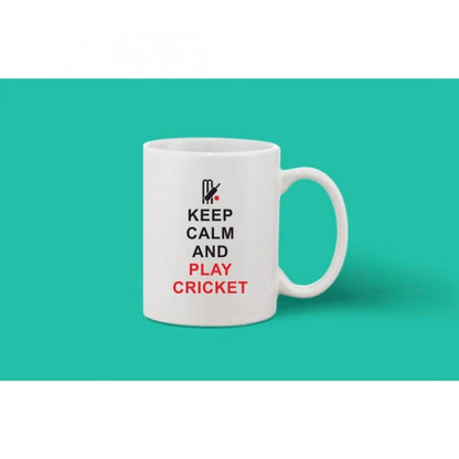 Generic Printed Ceramic Coffee Mug - 1 Pieces, White, 11oz - Aura Living Gear