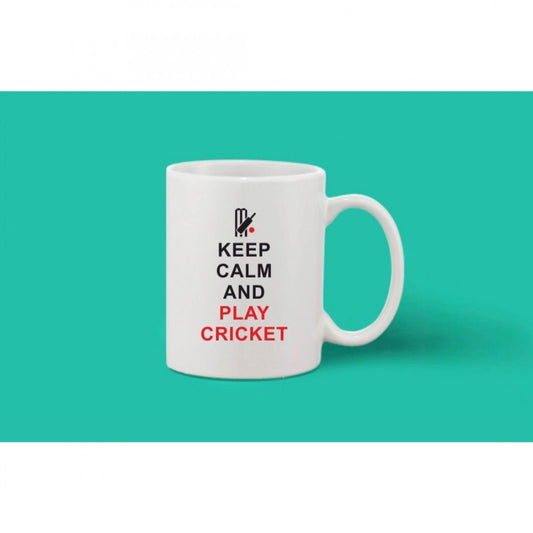 Generic Printed Ceramic Coffee Mug - 1 Pieces, White, 11oz - Aura Living Gear