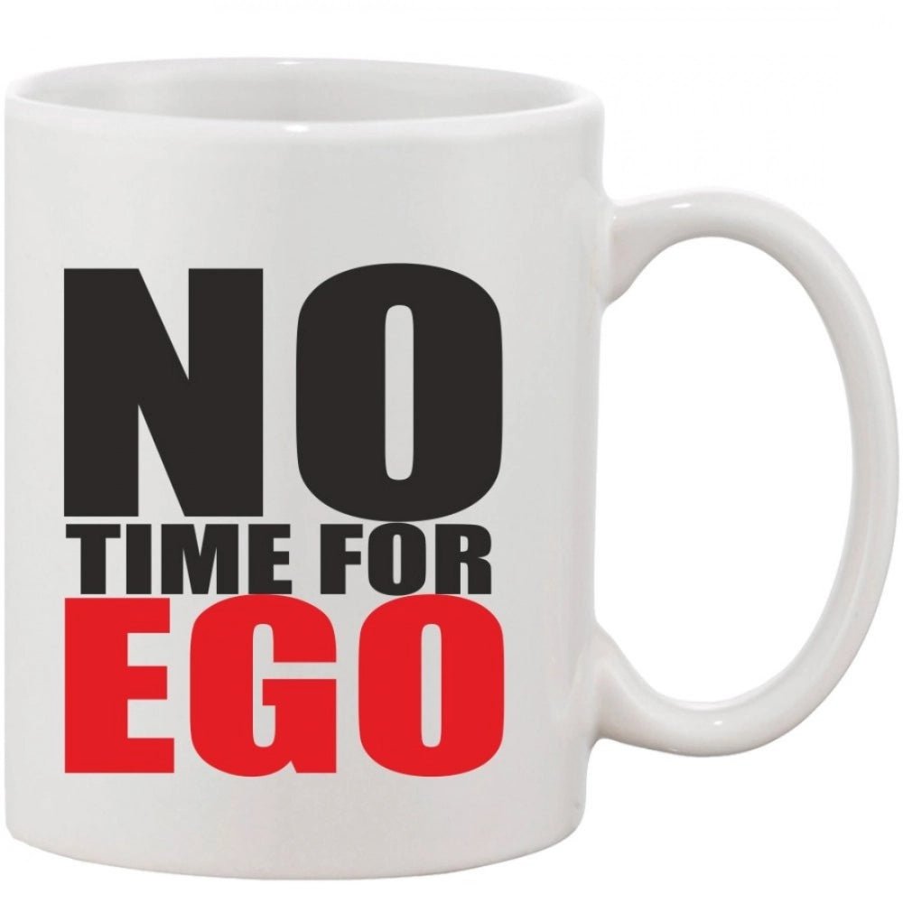 Generic Printed Ceramic Coffee Mug - 1 Pieces, White, 11oz - Aura Living Gear
