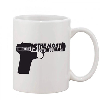 Generic Printed Ceramic Coffee Mug - 1 Pieces, White, 11oz - Aura Living Gear