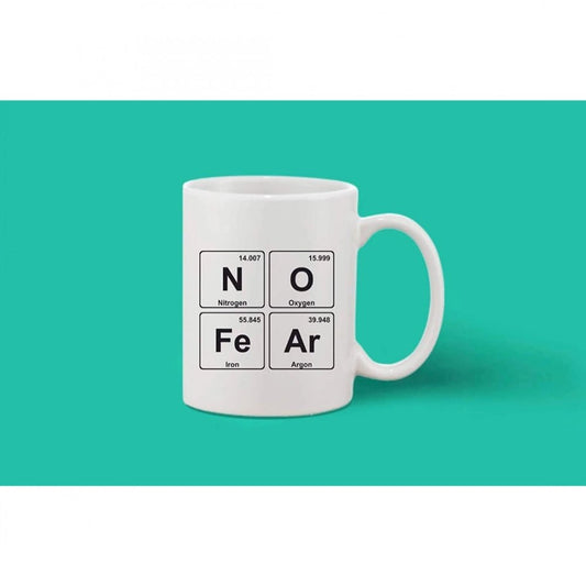 Generic Printed Ceramic Coffee Mug - 1 Pieces, White, 11oz - Aura Living Gear