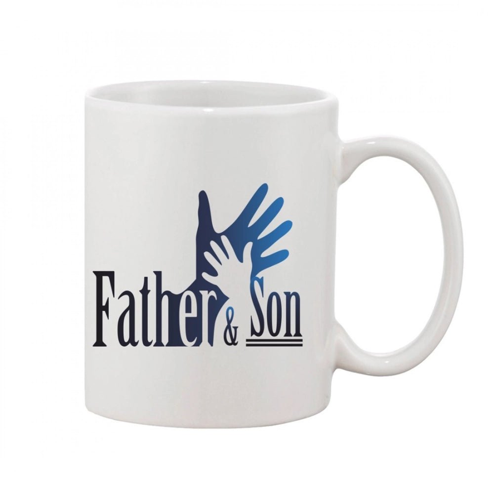 Generic Printed Ceramic Coffee Mug - 1 Pieces, White, 11oz - Aura Living Gear