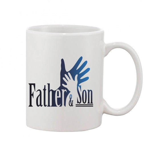 Generic Printed Ceramic Coffee Mug - 1 Pieces, White, 11oz - Aura Living Gear