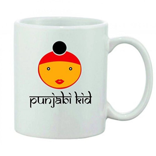 Generic Printed Ceramic Coffee Mug - 1 Pieces, White, 11oz - Aura Living Gear