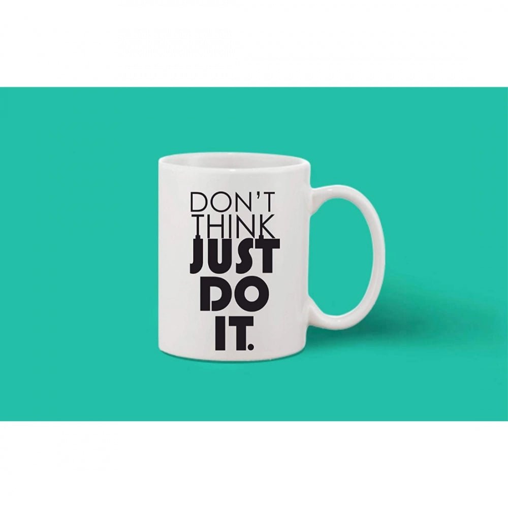 Generic Printed Ceramic Coffee Mug - 1 Pieces, White, 11oz - Aura Living Gear