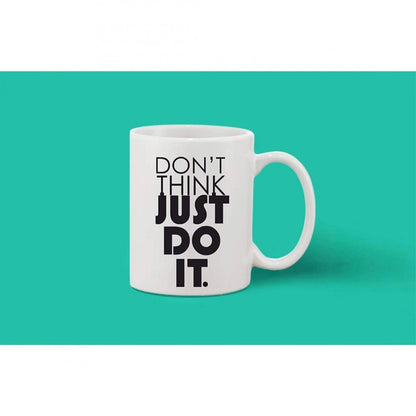 Generic Printed Ceramic Coffee Mug - 1 Pieces, White, 11oz - Aura Living Gear