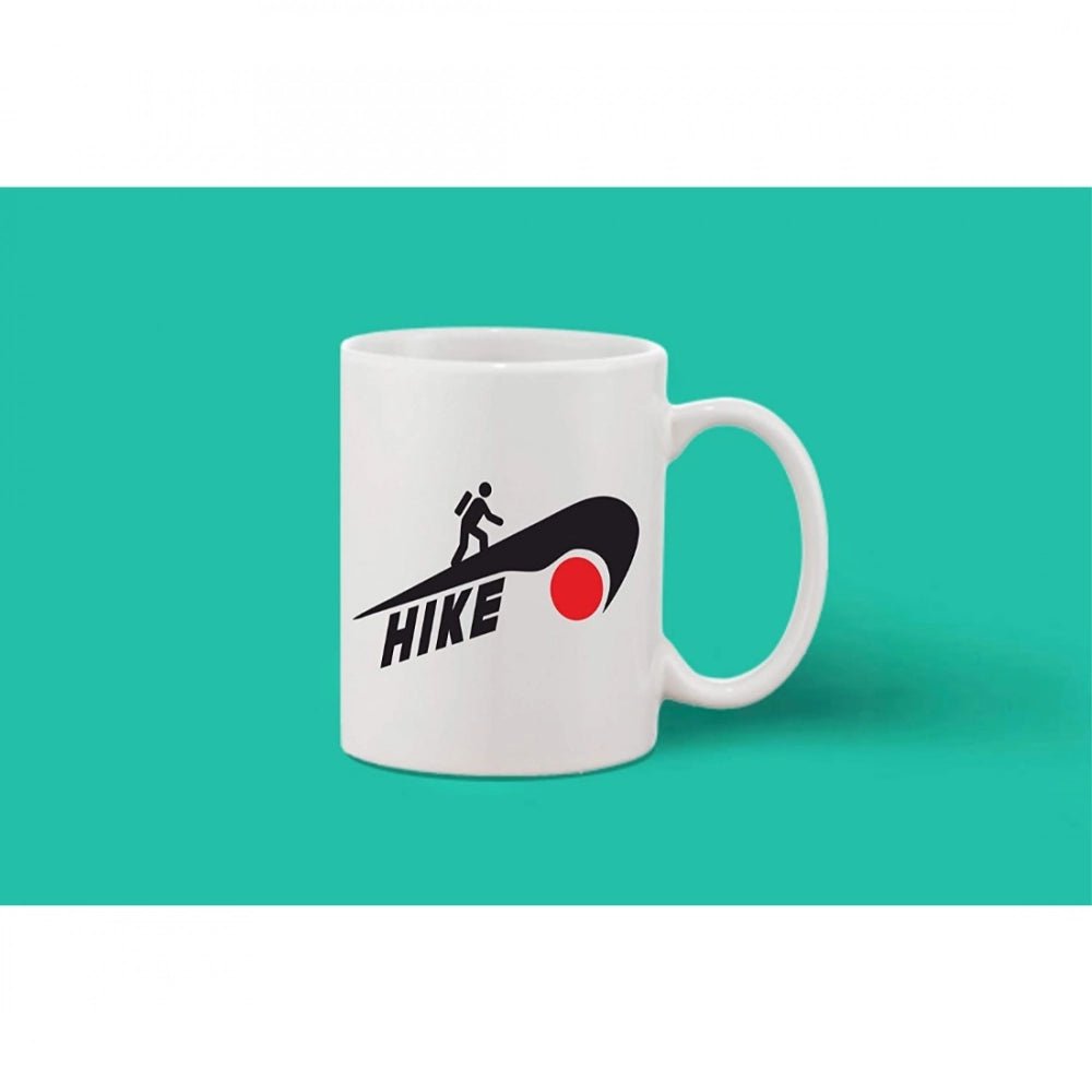 Generic Printed Ceramic Coffee Mug - 1 Pieces, White, 11oz - Aura Living Gear