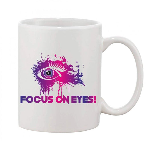 Generic Printed Ceramic Coffee Mug - 1 Pieces, White, 11oz - Aura Living Gear
