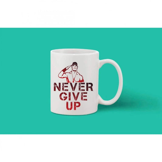 Generic Printed Ceramic Coffee Mug - 1 Pieces, White, 11oz - Aura Living Gear