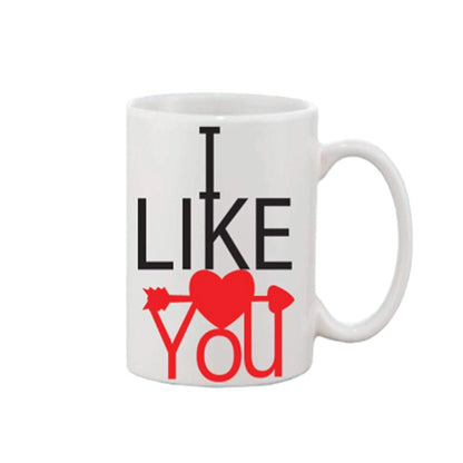 Generic Printed Ceramic Coffee Mug - 1 Pieces, White, 11oz - Aura Living Gear
