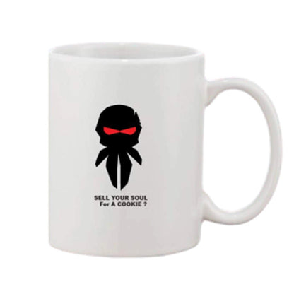 Generic Printed Ceramic Coffee Mug - 1 Pieces, White, 11oz - Aura Living Gear