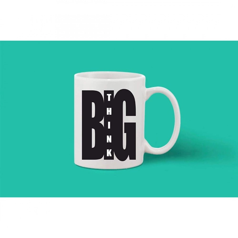Generic Printed Ceramic Coffee Mug - 1 Pieces, White, 11oz - Aura Living Gear