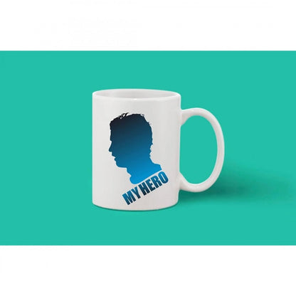 Generic Printed Ceramic Coffee Mug - 1 Pieces, White, 11oz - Aura Living Gear