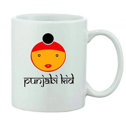 Generic Printed Ceramic Coffee Mug - 1 Pieces, White, 11oz - Aura Living Gear