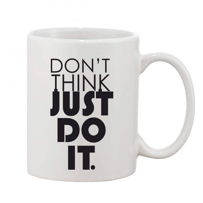 Generic Printed Ceramic Coffee Mug - 1 Pieces, White, 11oz - Aura Living Gear