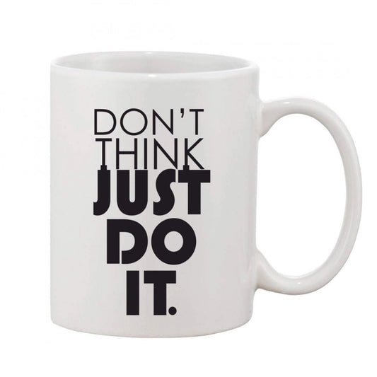 Generic Printed Ceramic Coffee Mug - 1 Pieces, White, 11oz - Aura Living Gear