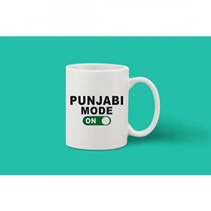 Generic Printed Ceramic Coffee Mug - 1 Pieces, White, 11oz - Aura Living Gear
