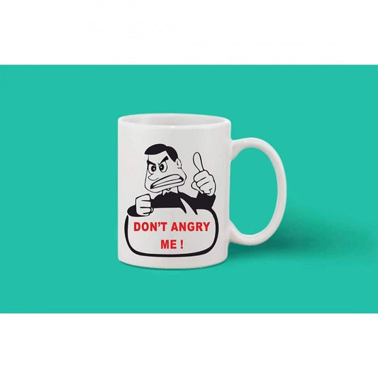 Generic Printed Ceramic Coffee Mug - 1 Pieces, White, 11oz - Aura Living Gear