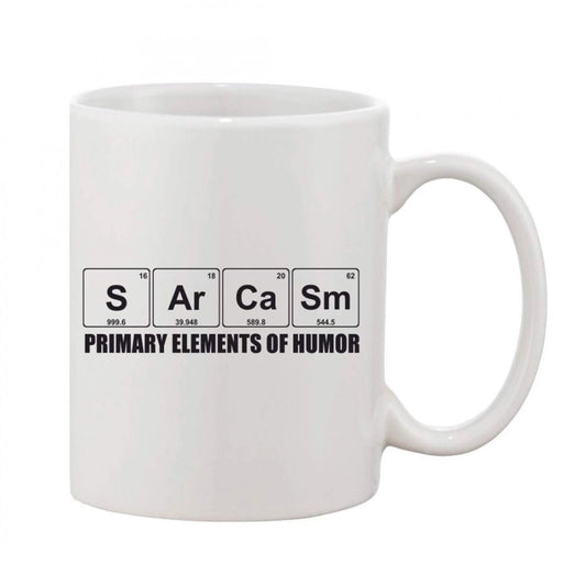Generic Printed Ceramic Coffee Mug - 1 Pieces, White, 11oz - Aura Living Gear