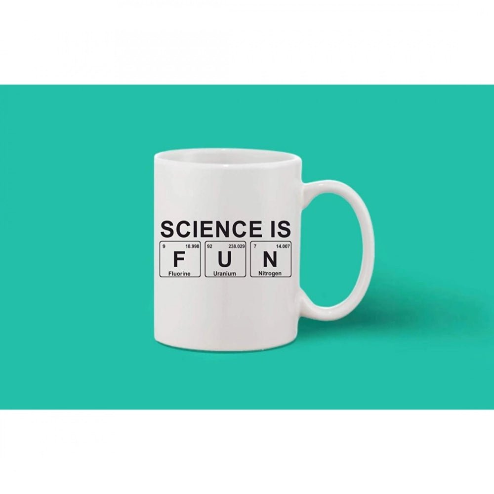 Generic Printed Ceramic Coffee Mug - 1 Pieces, White, 11oz - Aura Living Gear