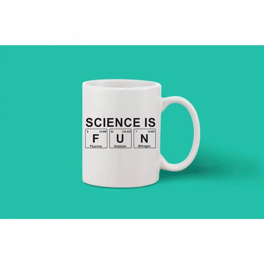 Generic Printed Ceramic Coffee Mug - 1 Pieces, White, 11oz - Aura Living Gear