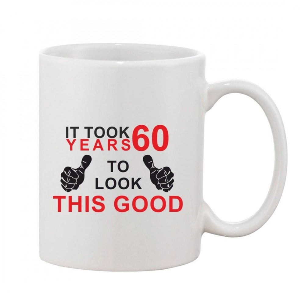 Generic Printed Ceramic Coffee Mug - 1 Pieces, White, 11oz - Aura Living Gear