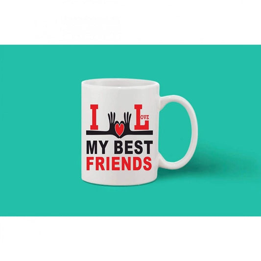 Generic Printed Ceramic Coffee Mug - 1 Pieces, White, 11oz - Aura Living Gear