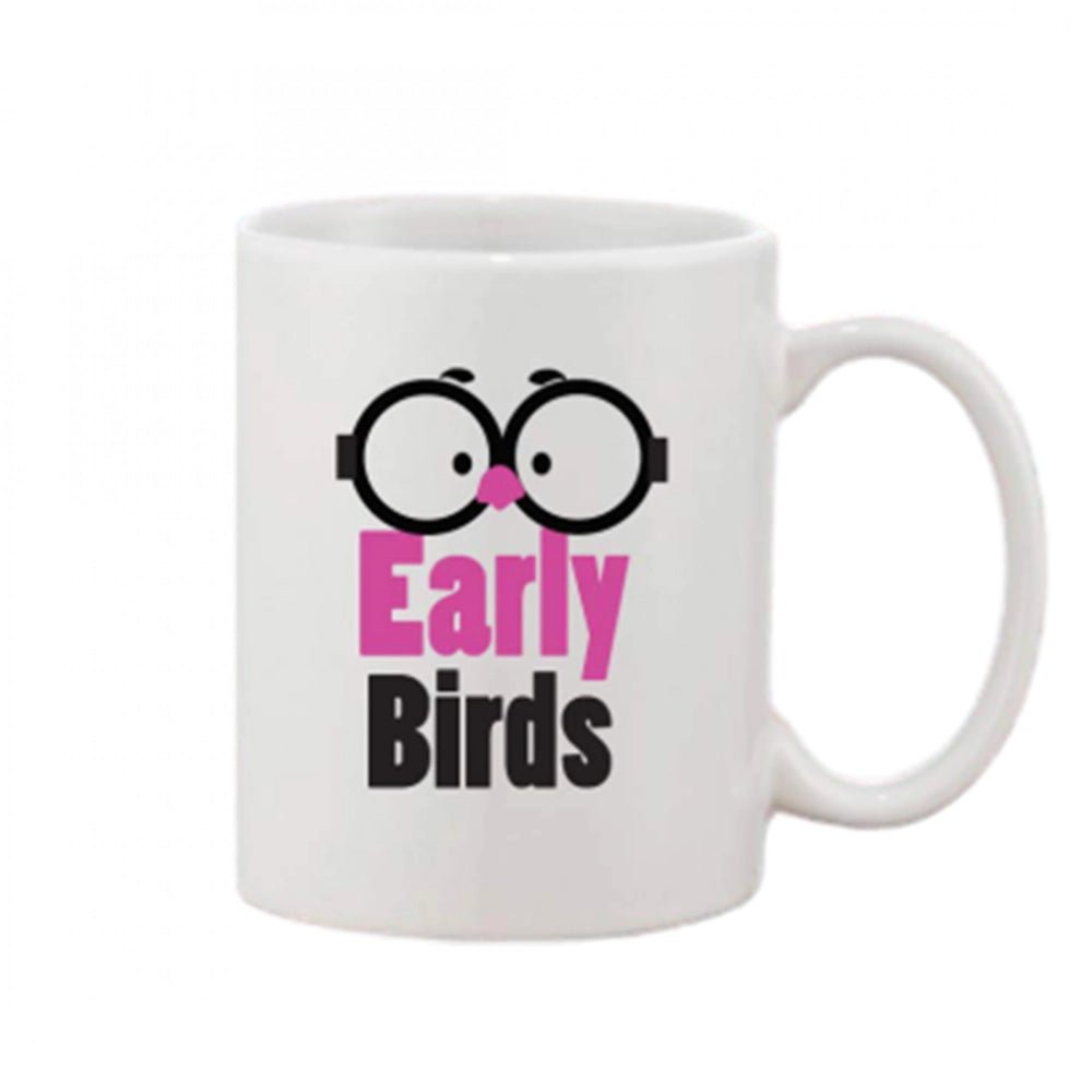 Generic Printed Ceramic Coffee Mug - 1 Pieces, White, 11oz - Aura Living Gear