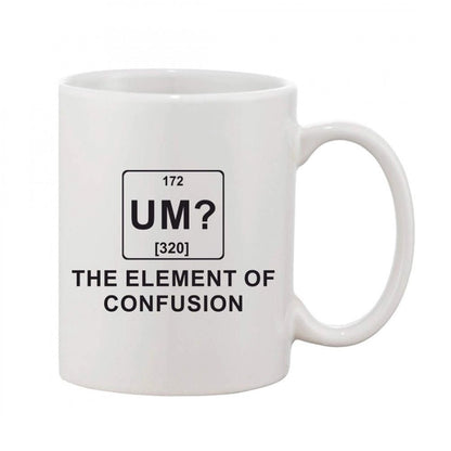 Generic Printed Ceramic Coffee Mug - 1 Pieces, White, 11oz - Aura Living Gear