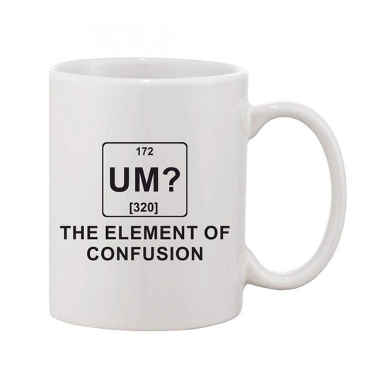 Generic Printed Ceramic Coffee Mug - 1 Pieces, White, 11oz - Aura Living Gear