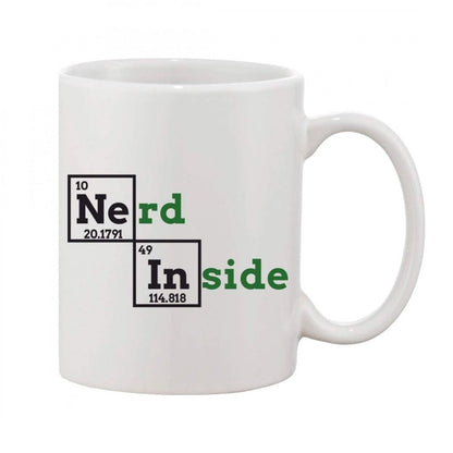 Generic Printed Ceramic Coffee Mug - 1 Pieces, White, 11oz - Aura Living Gear