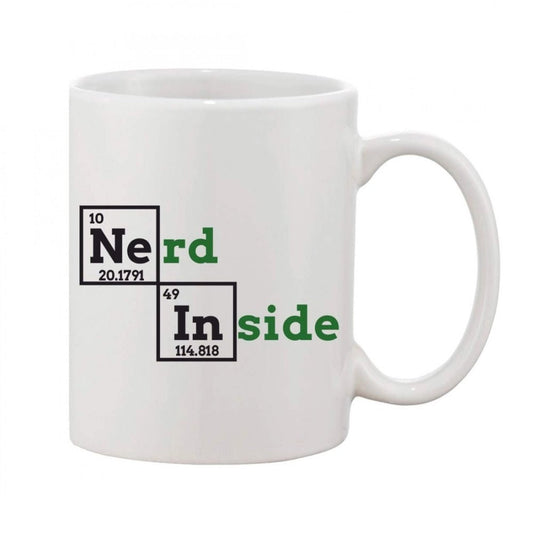 Generic Printed Ceramic Coffee Mug - 1 Pieces, White, 11oz - Aura Living Gear