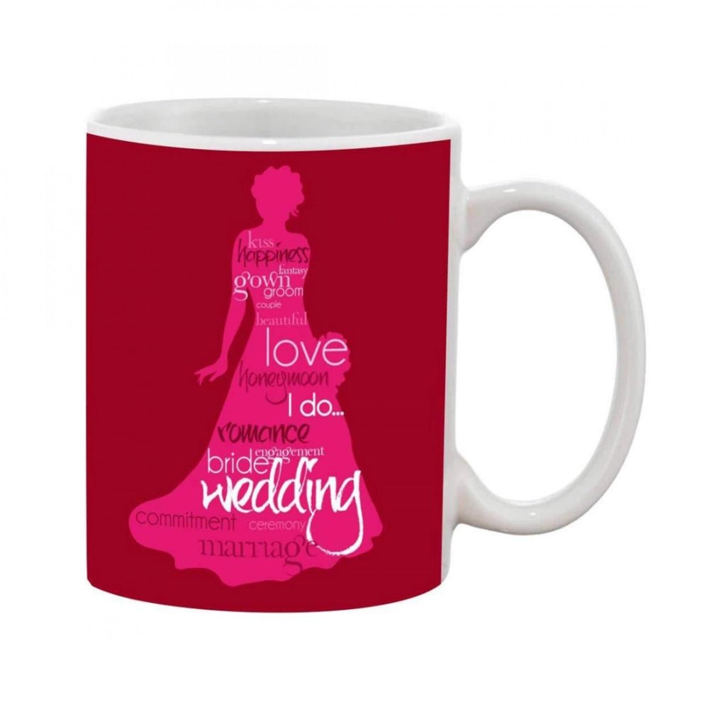 Generic Printed Ceramic Coffee Mug - 1 Pieces, White, 11oz - Aura Living Gear