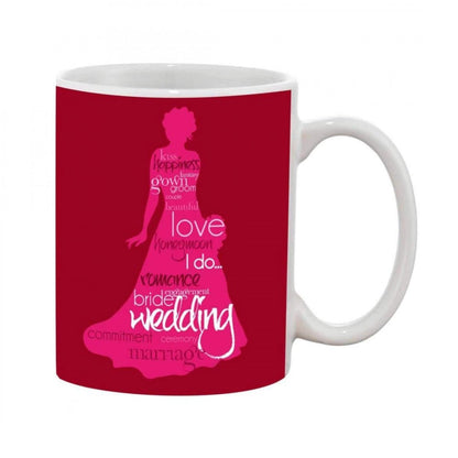 Generic Printed Ceramic Coffee Mug - 1 Pieces, White, 11oz - Aura Living Gear