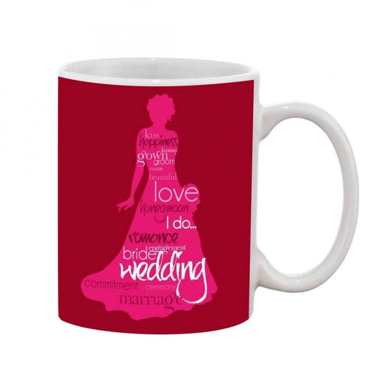 Generic Printed Ceramic Coffee Mug - 1 Pieces, White, 11oz - Aura Living Gear