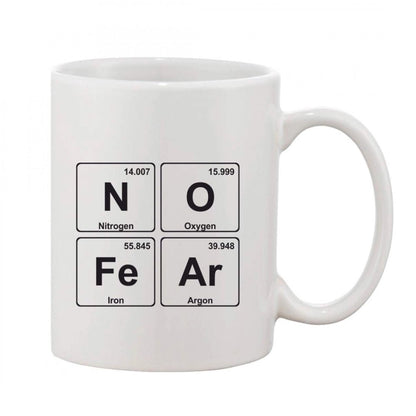 Generic Printed Ceramic Coffee Mug - 1 Pieces, White, 11oz - Aura Living Gear